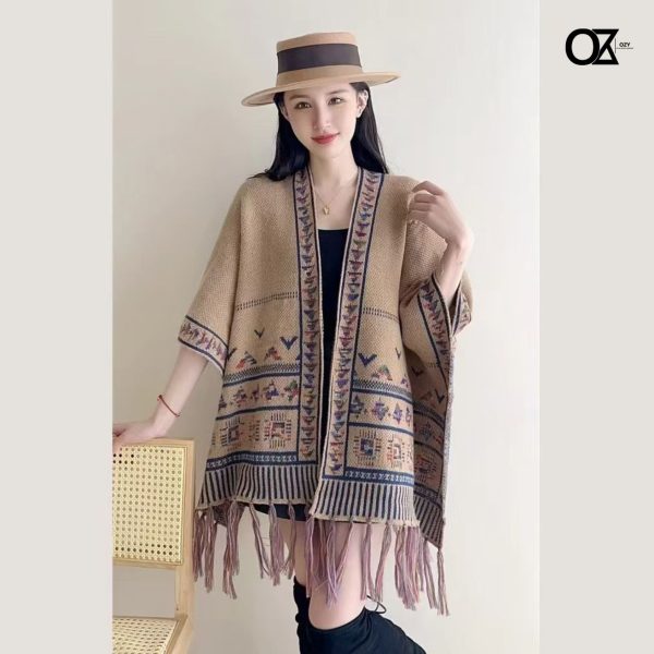 Cross-Border Knitted Tassel Shawl - Image 2