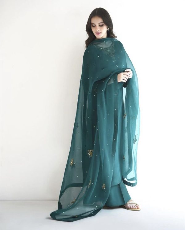 Pakistani Party Frock With Dupatta NKR